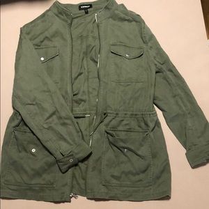 Longer green jacket